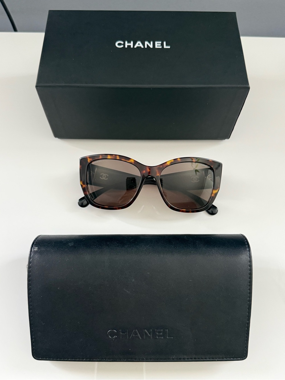 Authentic CHANEL Butterfly CC Sunglasses Brown 5429 c.714/3 - Picture 3 of 16